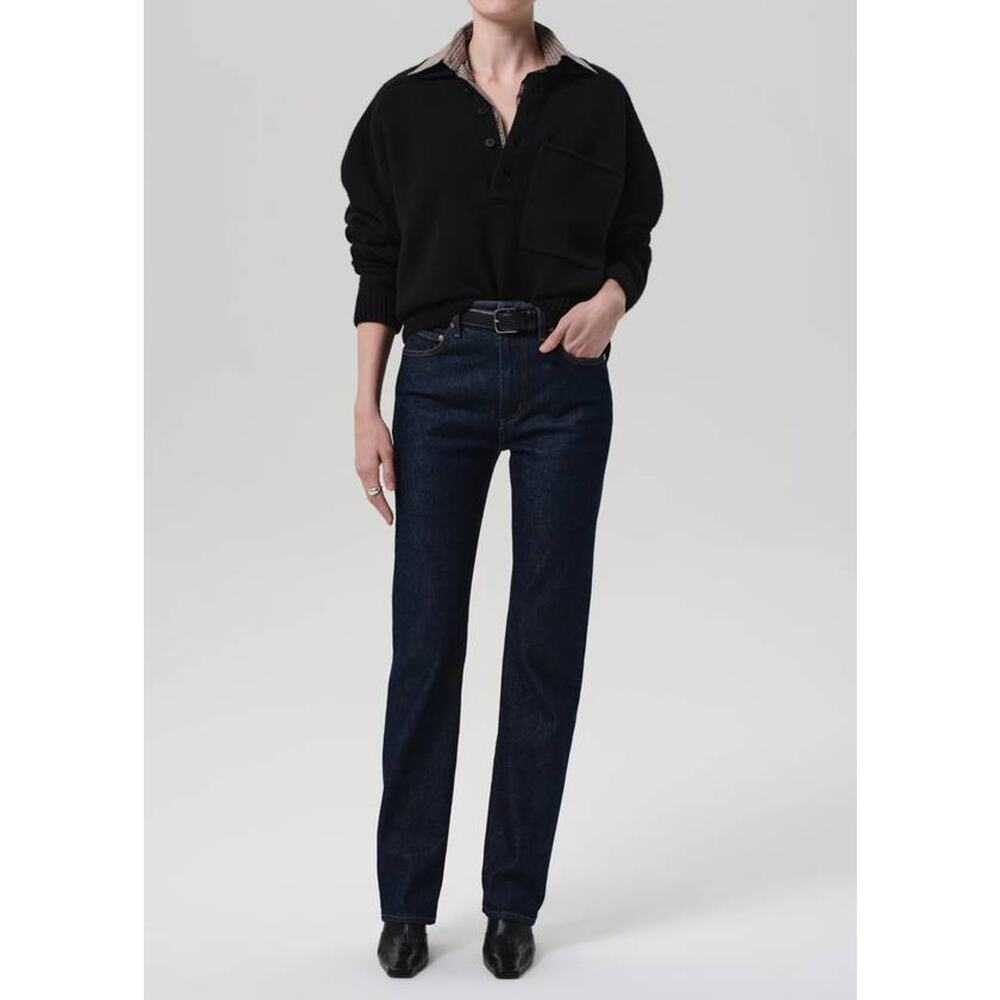 Citizens of Humanity Zurie Straight Jeans in Helia Dark Wash 31 NWT Quiet Luxury